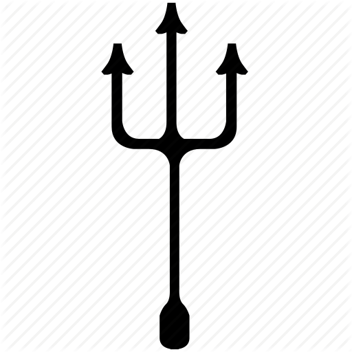 Devil, Halloween, Neptune, Poseidon, Trident, Weapon Icon