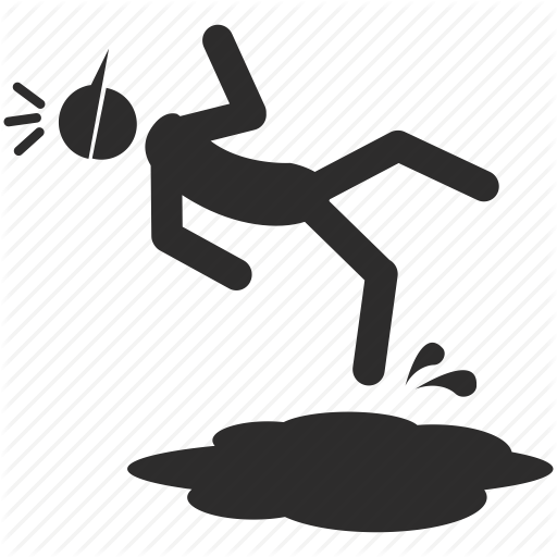 And, Slip, Trip Icon