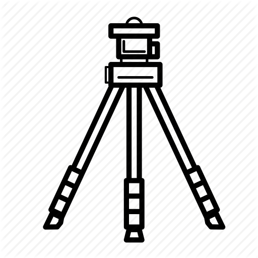 Camera Gear, Equipment, Photography, Tripod Icon