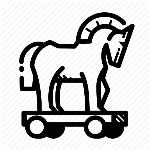 Computers, Cyber Crime, Horse, Malware, Strategy, Trojan, Virus Icon