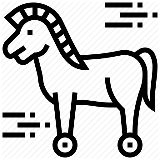 Hacker, Horse, Malware, Trojan, Virus Icon
