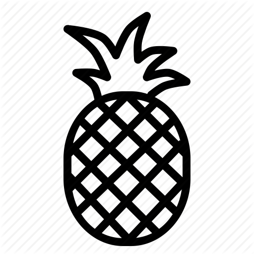 Fruit, Pineapple, Tropical Icon