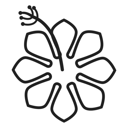 Tropical Hibiscus Icon