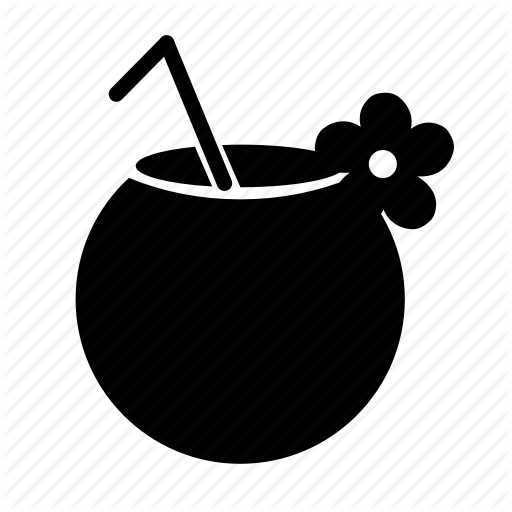 Cocktail, Coconut, Coconut Milk, Drink, Exotic, Tropical Icon