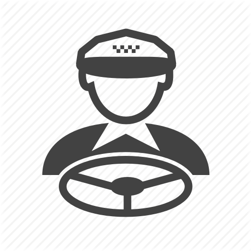 Cab, Car, Driver, Driving, Taxi, Truck, Van Icon