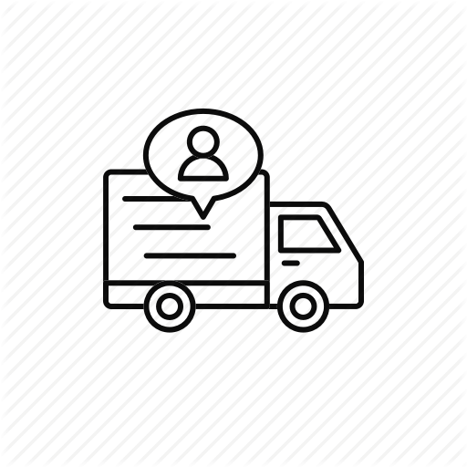 Courier, Delivery, Driver, Man, Shipment, Truck Icon