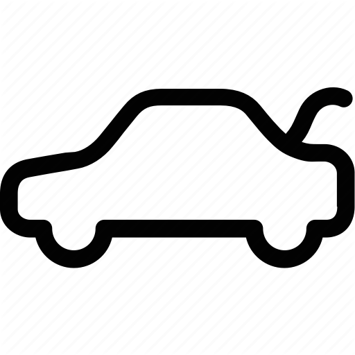 Boot, Car, Open, Trunk, Unlatch Icon