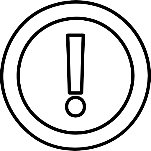 Exclamation Warning Sign In A Circle Outline Icons Free Download