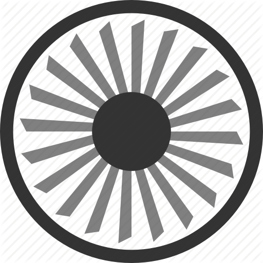 Aviation, Engine, Turbine Icon