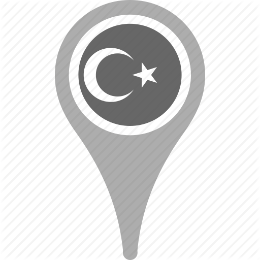 Country, County, Flag, Map, National, Pin, Turkey Icon