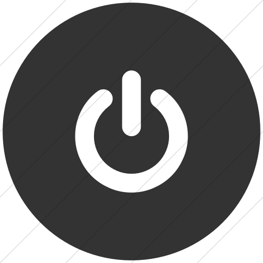 Flat Circle White On Dark Gray Bootstrap Font Awesome