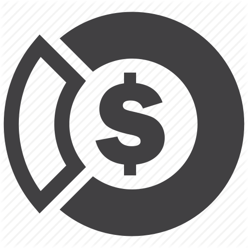 Dollar, Market, Money, Pie, Profit, Revenue, Turnover Icon