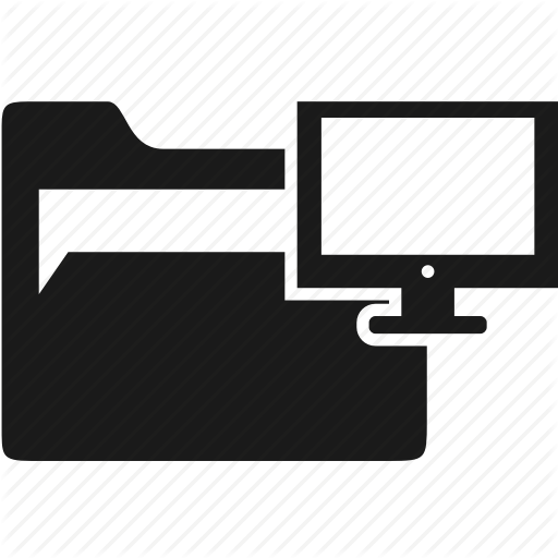 Data, Document, Folder, Office, Tv Icon