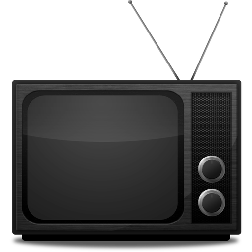 Grey Vintage Tv Icon