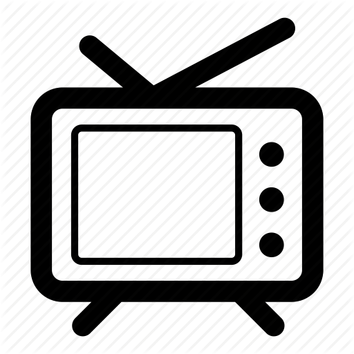 Television, Telly, Tv, Tv Set Icon