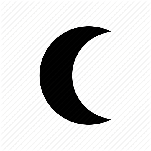 Moon, Night, Stars, Twilight Icon