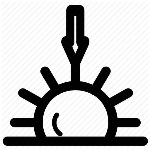 Dinner, Down, Evening, Night, Set, Sun, Twilight Icon