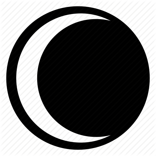 Moon, Night, Stars, Twilight Icon Icon