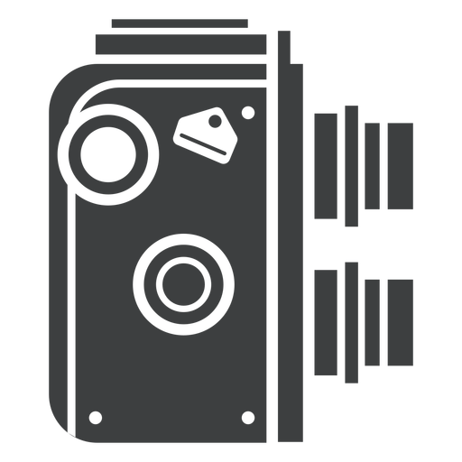 Twin Lens Camera Grey Icon