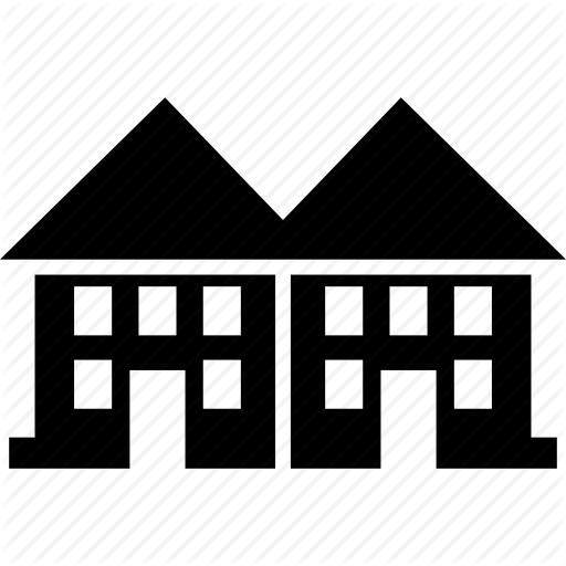 Building, Duplex, Home, House, Semi Detached, Twn