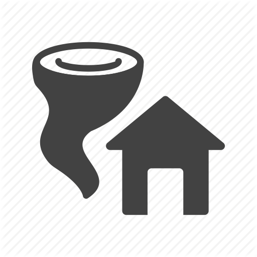 Disaster, House, Storm, Tornado, Twister, Wall, Wind Icon