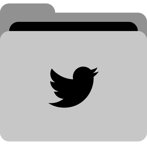 Folder, Message, App, Twitter, Storage, Social, Collection Icon