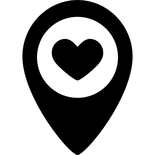 Location Pointer With A Heart