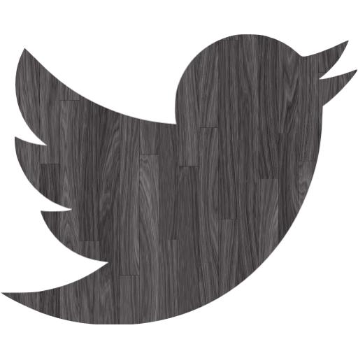Black Wood Twitter Icon