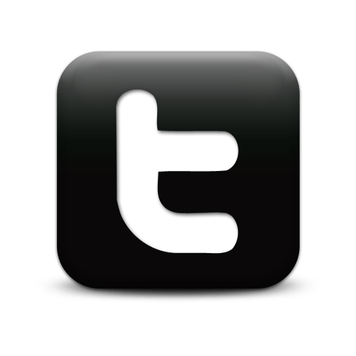 Simple Black Square Icon Social Media Logos Twitter