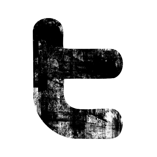 Grunge Twitter Icon Free Icons