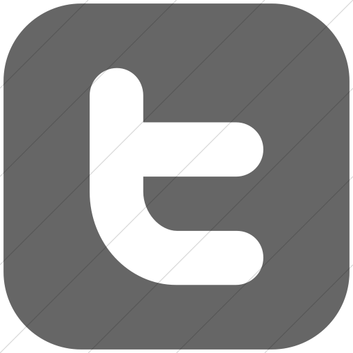 Flat Rounded Square White On Gray Raphael Twitter Icon