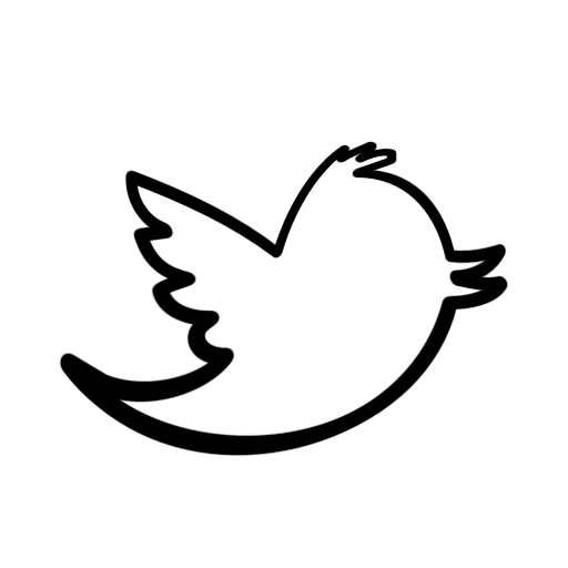 Twitter Bird Outline Logo Png Images