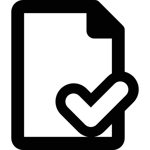 Interface, Document, Archive, Check Mark, Verification, Checked