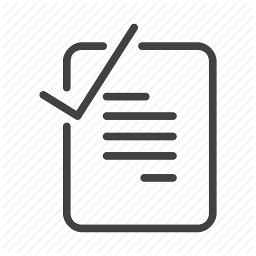 Checked Docuemnt, Completed, Document, Note, Verification