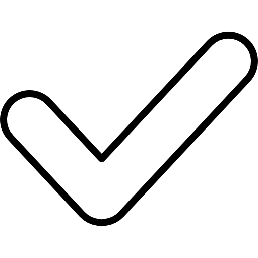 Checkmark Outlined Verification Sign