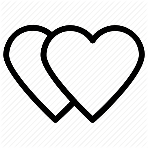 Love, Love Hearts, Lovers, Two Hearts Icon, Affection Icon