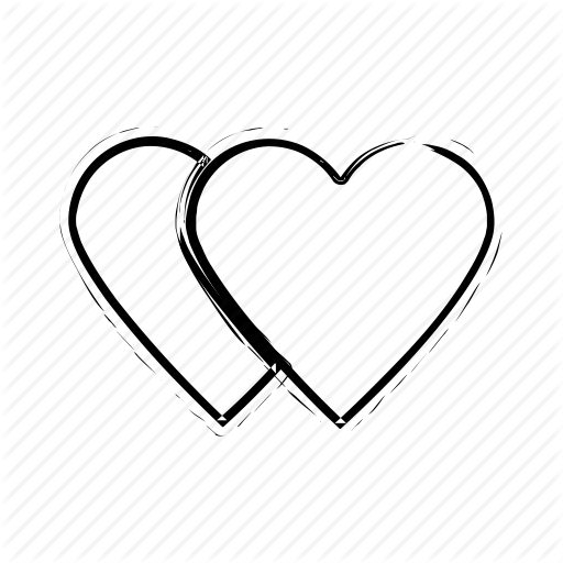 Affection, Love, Love Hearts, Lovers, Two Hearts Icon Icon