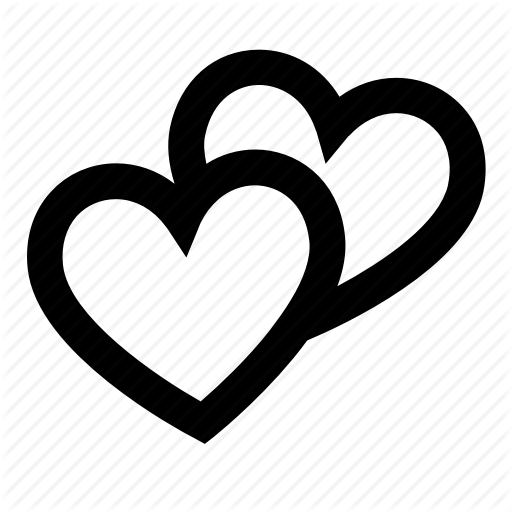 Couple, Hearts, Love, Romantic, Two Icon