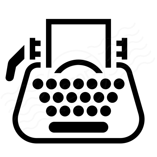 Iconexperience I Collection Typewriter Icon