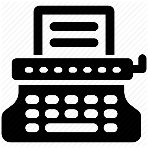 Office, Register, Typewriter Icon