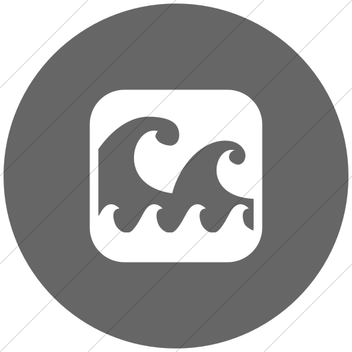 Flat Circle White On Gray Ocha Humanitarians Inverse