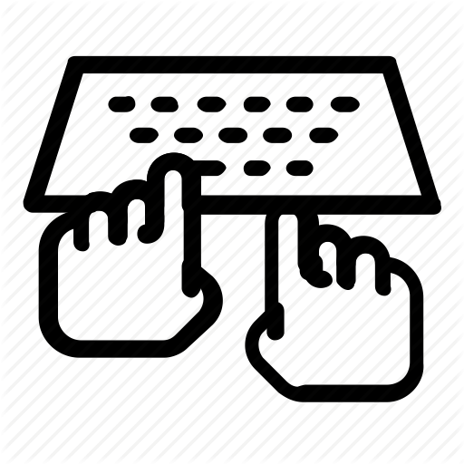 Gesture, Input, Keyboard, Typing Icon