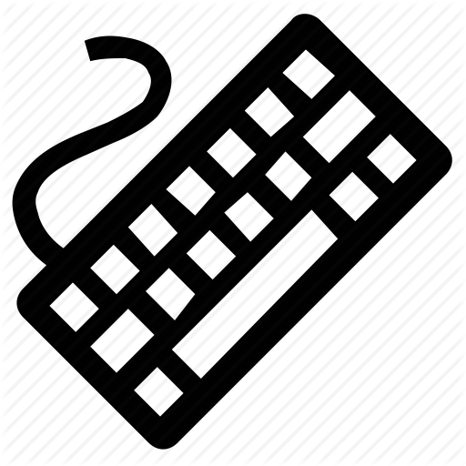 Cable, Computer, Computer Gear, Keyboard, Typing, Writing Icon