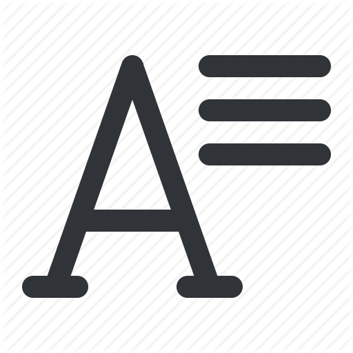 Align, Font, Text, Typography Icon