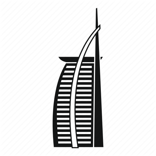 Arab, Architecture, Building, Dub Emirates, Hotel, Sail Icon