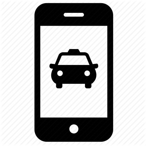 Car Service, Ride, Smartphone, Taxi Service, Uber Icon