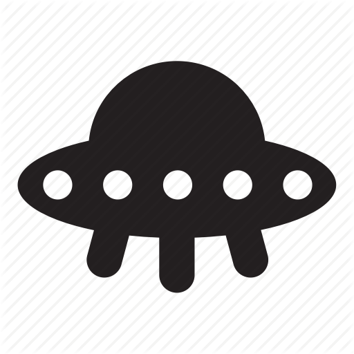 Flying, Plate, Ufo Icon
