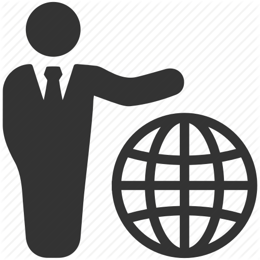 Business Communication, Businessman, Global Business, Leader Icon