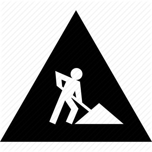 Construction, Digging, Roadworks, Sign, Under Construction, Works Icon