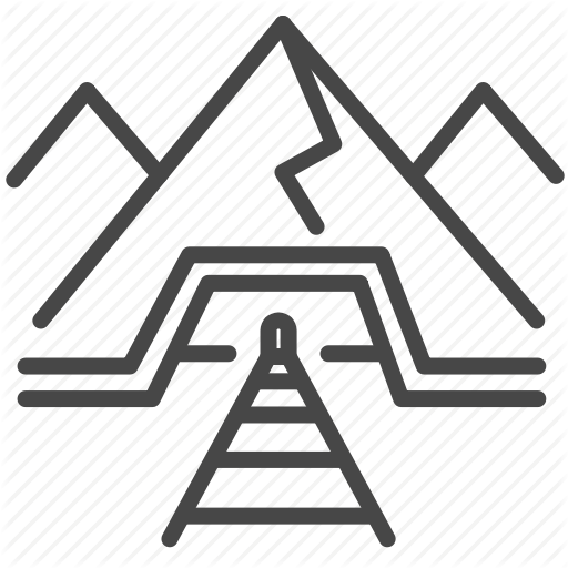 Mine, Mining, Moutain, Quarry, Rail, Track, Underground Icon